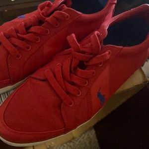 Red Polo sneakers